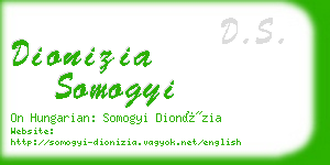 dionizia somogyi business card